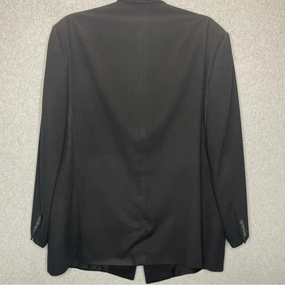 Ermenenegildo Zegna Neiman Marcus  Vintage Cashmere Black Sports Coat Blazer - Picture 6 of 8